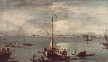 弗朗西斯科 格拉蒂 The Lagoon with Boats Gondolas and Rafts 弗朗西斯科 格拉蒂 The Lagoon with Boats Gondolas and Rafts